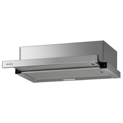 Встраиваемая в шкаф вытяжка Faber/ BETTER, AMPIRA XS 90, телескопическая, 90 см, 400 м3/ч, кнопочное управление, LED освещение, цвет: нержавеющая сталь