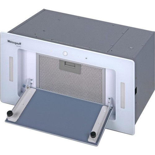 Вытяжка встраиваемая/ Вытяжка встраиваемая Weissgauff Aura 850 белый управление: сенсорное (1 мотор)