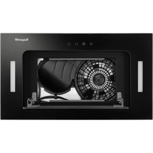 Вытяжка встраиваемая/ Вытяжка встраиваемая Weissgauff Intense 600 Touch черный/стекло черное управление: сенсорное (1 мотор)