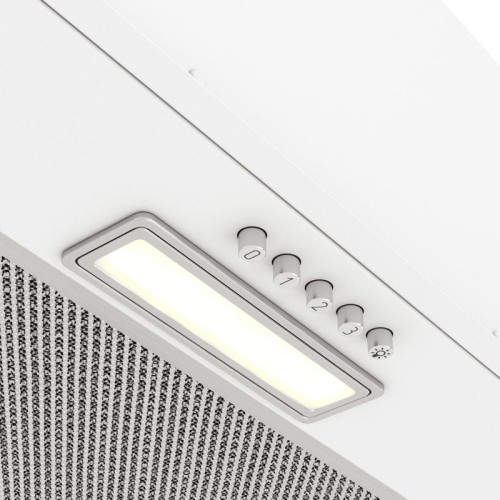 Вытяжка встраиваемая/ Вытяжка встраиваемая Elikor Cube Basic 60П-500-К3Д белый управление: кнопочное (1 мотор)