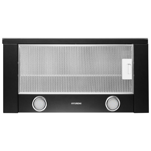 Вытяжка встраиваемая/ Вытяжка встраиваемая Hyundai HBH 6236 BG черный управление: кулисные переключатели (1 мотор)