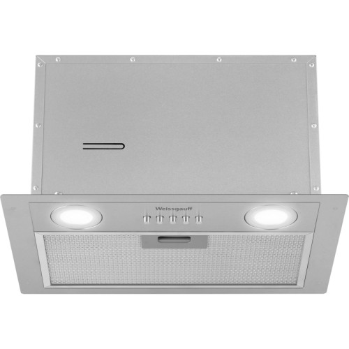 Вытяжка встраиваемая/ Вытяжка встраиваемая Weissgauff Dubhe 450 Inox нержавеющая сталь управление: кнопочное (1 мотор)