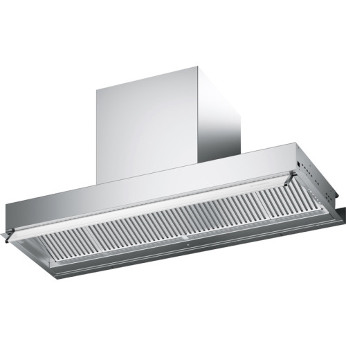Встраиваемая в шкаф вытяжка Faber/ BETTER, IN-NOVA ZERO DRIP LITE A75, полновстраиваемая, ширина 75 см, 710 м3/ч, сенсорное управление, 49дБ, LED освещение, нержавеющая сталь/белое стекло