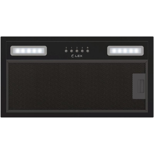 Вытяжка встраиваемая/ Вытяжка встраиваемая Lex Hyper 600 Inverter BBL черный управление: кнопочное (1 мотор)