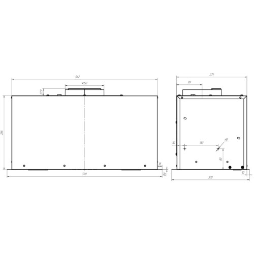 Встраиваемая вытяжка Faber/ BETTER, SCATOLA WH A60, встраиваемая, 60 см, 1000 м3/ч, электронное управление, LED освещение, уровень шума 36-57 дБ, цвет белый