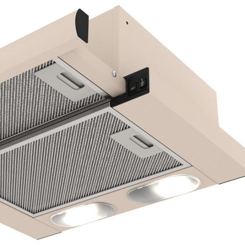 Вытяжка встраиваемая/ Вытяжка встраиваемая Elikor Интегра 45П-400-В2Л кремовый управление: кнопочное (1 мотор)