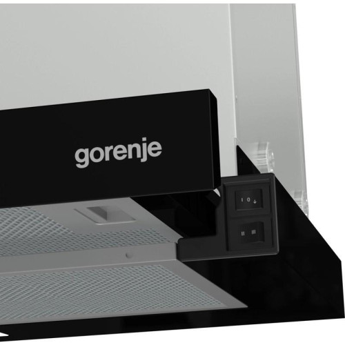 Вытяжка встраиваемая/ Вытяжка встраиваемая Gorenje TH60E7XB нержавеющая сталь управление: кнопочное (1 мотор)