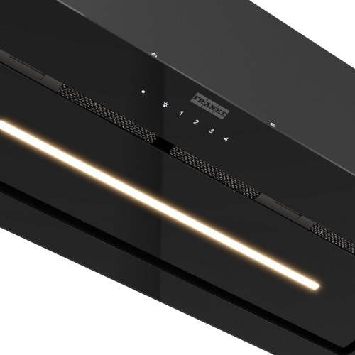 Вытяжка Franke 305.0738.598/ Best, Вытяжка LUCE 90 BK, Встраиваемая вытяжка, воздухопроизводительность 1000 м3/ч, периметральное всасывание, сенсорное управление, пульт ДУ в комплекте, таймер остаточного хода, LED лента, цвет: черный