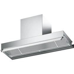 Встраиваемая в шкаф вытяжка Faber/ BETTER, IN-NOVA ZERO DRIP LITE A90, полновстраиваемая, ширина 90 см, 710 м3/ч, сенсорное управление, 49дБ, LED освещение, нержавеющая сталь/белое стекло