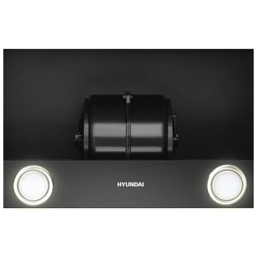 Вытяжка встраиваемая/ Вытяжка встраиваемая Hyundai HBH 6236 BG черный управление: кулисные переключатели (1 мотор)