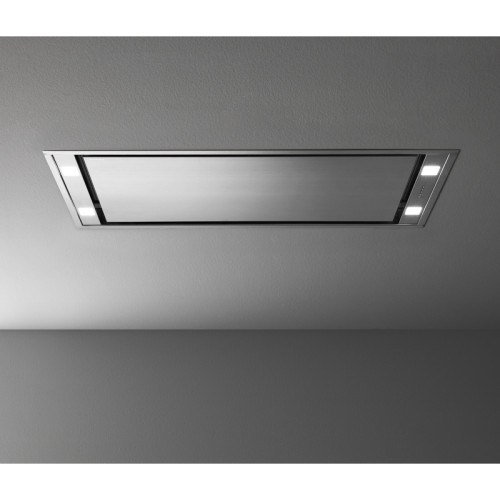 Встраиваемая вытяжка FALMEC STELLA PLUS IS.90 INOX, серия Design+, 90 см, потолочная, пульт ДУ в комплекте, электронное управление, светодиодное освещение Dynamic Led Light, периметральное всасывание, 4 скорости, отвод/циркуляция, мотор для вытяжки приобр