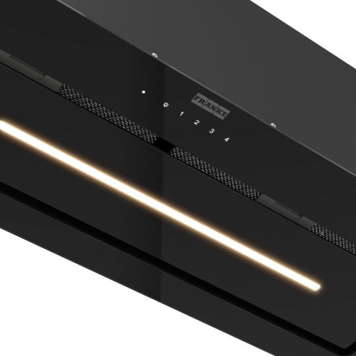 Вытяжка Franke 305.0738.598/ Best, Вытяжка LUCE 90 BK, Встраиваемая вытяжка, воздухопроизводительность 1000 м3/ч, периметральное всасывание, сенсорное управление, пульт ДУ в комплекте, таймер остаточного хода, LED лента, цвет: черный