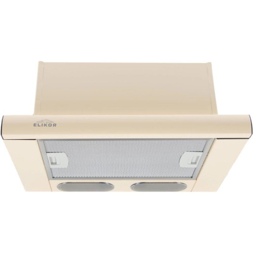 Вытяжка встраиваемая/ Вытяжка встраиваемая Elikor Интегра 45П-400-В2Л кремовый управление: кнопочное (1 мотор)