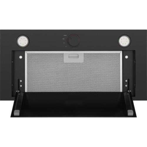 ВЫТЯЖКА MAUNFELD CROSBY HARDY 60 BLACK/ Полновстраиваемая, 60см, 1000 м3, механическое управление, LED, площадь кухни до 35м2, опция: угольный фильтр CF140C, черная