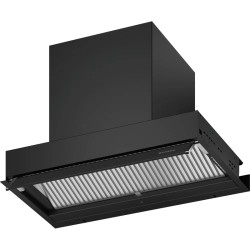 Встраиваемая в шкаф вытяжка Faber/ BETTER, IN-NOVA ZERO DRIP LITE A60 BK, полновстраиваемая, ширина 60 см, 710 м3/ч, сенсорное управление, 49дБ, LED освещение, черный матовый/тонированное стекло