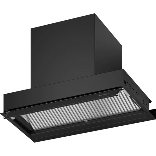 Встраиваемая в шкаф вытяжка Faber/ BETTER, IN-NOVA ZERO DRIP LITE A60 BK, полновстраиваемая, ширина 60 см, 710 м3/ч, сенсорное управление, 49дБ, LED освещение, черный матовый/тонированное стекло