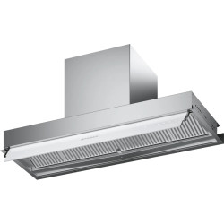 Встраиваемая в шкаф вытяжка Faber/ BETTER, IN-NOVA ZERO DRIP PLUS A90, полновстраиваемая, ширина 90 см, 710 м3/ч, сенсорное управление, 49дБ, LED освещение, нержавеющая сталь/белое стекло