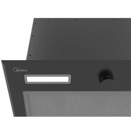 Встраиваемая вытяжка MIDEA/ MDK/Встраиваемая вытяжка MIDEA, ширина 52 см, механическое управление, LED освещение, 3 скорости, максимальная производительность 1150 м3/ч, режим рециркуляции, угольный фильтр в комплекте, уровень шума 72 дБ, цвет черный