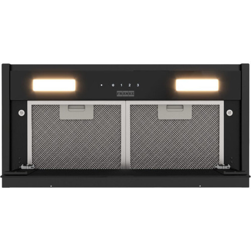 Вытяжка Franke 305.0738.600/ Best, Вытяжка EVO 60 BK, Встраиваемая вытяжка, воздухопроизводительность 1000 м3/ч, периметральное всасывание, сенсорное управление, пульт ДУ в комплекте, таймер остаточного хода, низковольтная панель - позволяет установить вы