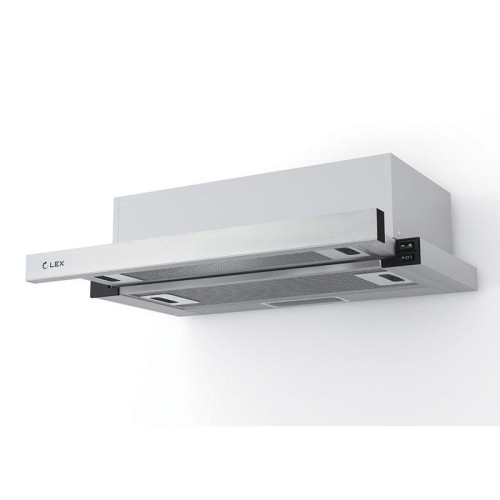 Вытяжка встраиваемая/ Вытяжка встраиваемая Lex Hubble 500 IX нержавеющая сталь управление: кнопочное (1 мотор)