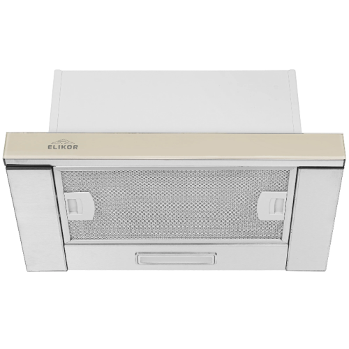 GOOD, Кухонная вытяжка ELIKOR Интегра GLASS 45Н-400-В2Д нерж/стекло бежевое
