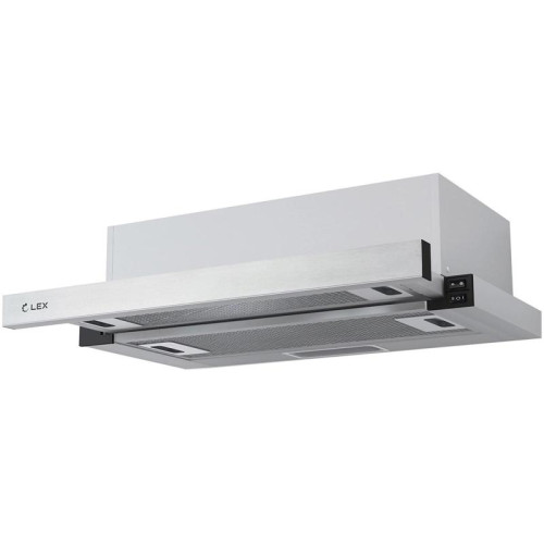Вытяжка встраиваемая/ Вытяжка встраиваемая Lex HIDE 600 нержавеющая сталь управление: кнопочное (1 мотор)