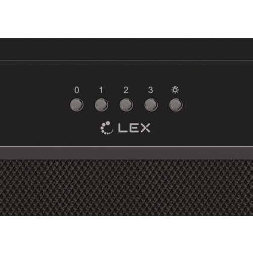 Вытяжка встраиваемая/ Вытяжка встраиваемая Lex Hyper 600 BBL черный управление: кнопочное (1 мотор)