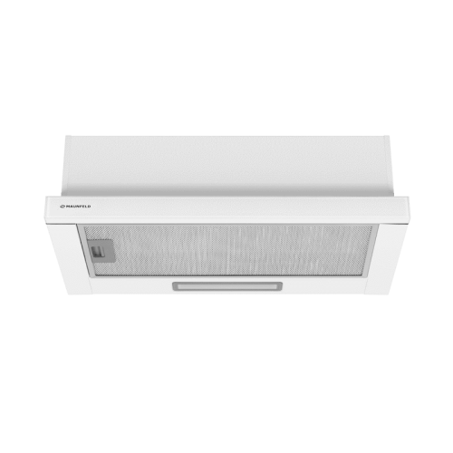 Встраиваемая вытяжка MAUNFELD/ Встраиваемая вытяжка MAUNFELD Clyde 50 Glass White Тип: телескопическая Цвет: белый Управление: колыбельное Ширина, мм: 500 Полная потребляемая мощность, Вт: 100 Количество скоростей: 2 Максимальная производительность, м3/ч: