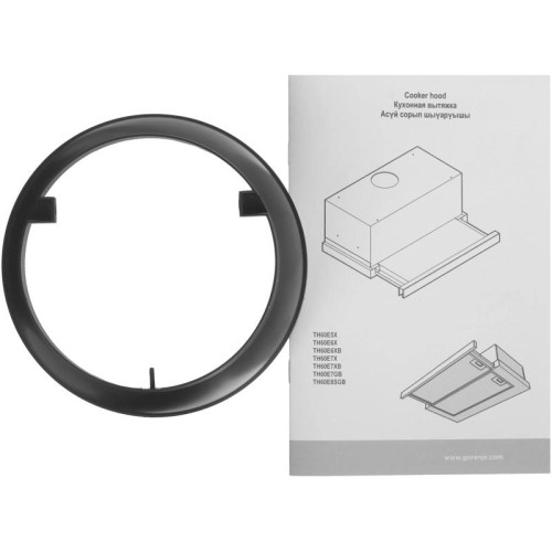 Вытяжка встраиваемая/ Вытяжка встраиваемая Gorenje TH60E6XB серебристый управление: кнопочное (1 мотор)