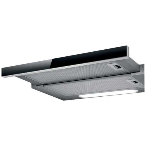 Вытяжка встраиваемая/ Вытяжка встраиваемая Elica Elite 14 Lux GRVT/A/90 серебристый/стекло черное управление: кнопочное (1 мотор)