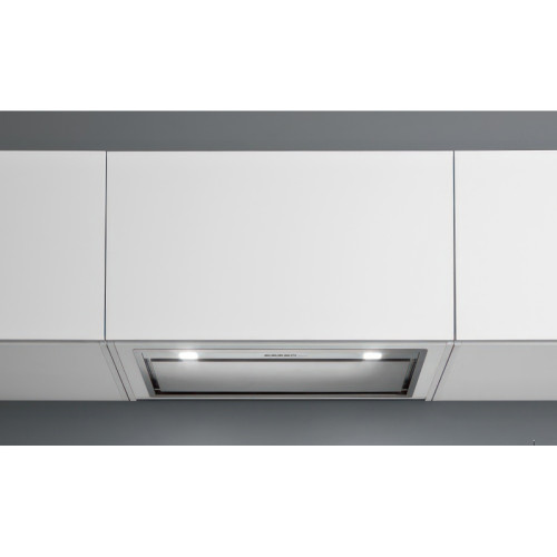 Встраиваемая вытяжка FALMEC BUILT-IN BURANO 70  INOX, серия Design, 77 см, электронное/кнопочное управление, светодиодное освещение, периметральное всасывание, 3 скорости, отвод/циркуляция, таймер, максимальная производительность 1040 м3/ч, угольный фильт