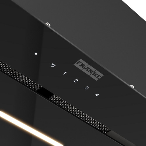 Вытяжка Franke 305.0738.598/ Best, Вытяжка LUCE 90 BK, Встраиваемая вытяжка, воздухопроизводительность 1000 м3/ч, периметральное всасывание, сенсорное управление, пульт ДУ в комплекте, таймер остаточного хода, LED лента, цвет: черный