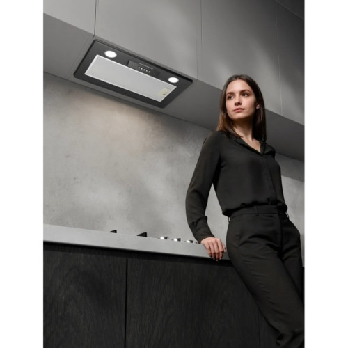 Встраиваемая вытяжка Kuppersberg/ KITCHEN RETAIL / Встраиваемая вытяжка Kuppersberg, 54х17х28 см, отвод/рециркуляция, 650 м3/ч, черный цвет