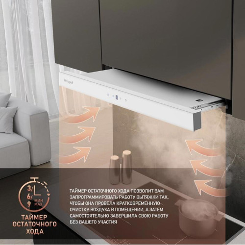 Вытяжка встраиваемая/ Вытяжка встраиваемая Weissgauff TEL 600 TC WH белый управление: сенсорное (1 мотор)