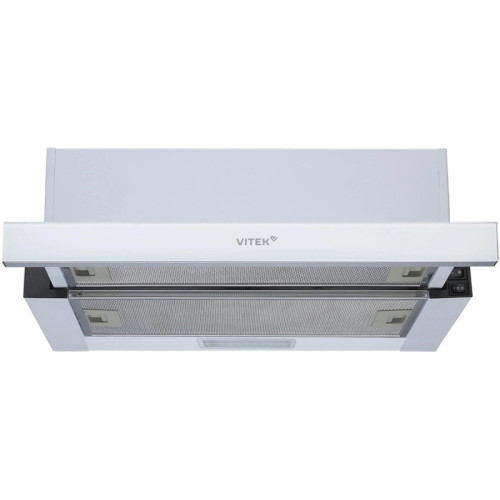 Вытяжка встраиваемая/ Вытяжка встраиваемая Vitek VT-TH 6020 W белый управление: кулисные переключатели (1 мотор)