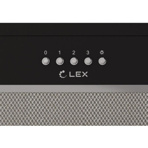 Вытяжка встраиваемая/ Вытяжка встраиваемая Lex Hyper 900 Inverter BL черный управление: кнопочное (1 мотор)