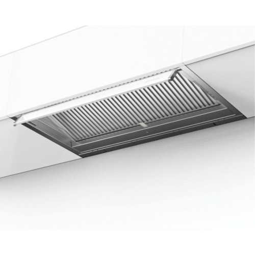Встраиваемая в шкаф вытяжка Faber/ BETTER, IN-NOVA ZERO DRIP LITE A60, полновстраиваемая, ширина 60 см, 710 м3/ч, сенсорное управление, 49дБ, LED освещение, нержавеющая сталь/белое стекло