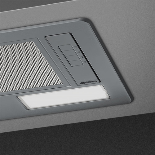 Вытяжка SMEG/ Встраиваемая вытяжка, 54 см , эмалированная сталь, серебристый