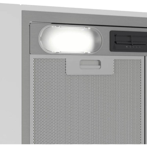 Вытяжка встраиваемая/ Вытяжка встраиваемая Indesit INAE 52FLS X нержавеющая сталь управление: ползунковое (1 мотор)