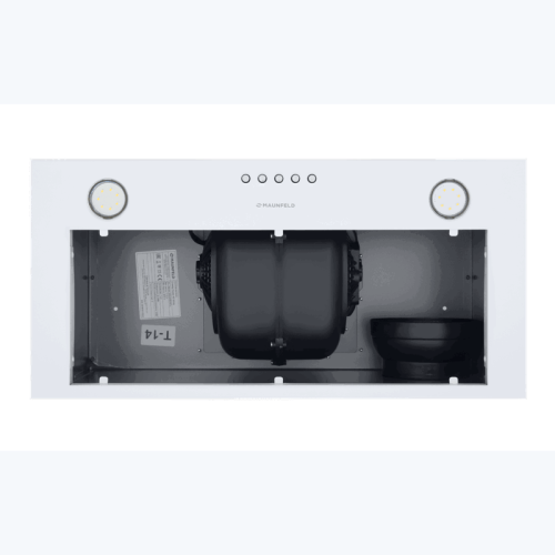 Вытяжка/ Вытяжка CROSBY POWER 50 WHITE Кухонная вытяжка MAUNFELD Crosby Power 50 белый, полновстраиваемая, 1050 м3/ч, 3 скорости, механическое управление, уровень шума 51.8 дБ, цвет белый