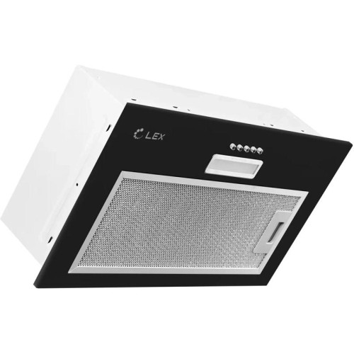 Вытяжка встраиваемая/ Вытяжка встраиваемая Lex GS Bloc LIGHT 600 черный управление: кнопочное (1 мотор)