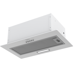 Встраиваемая вытяжка MIDEA/ Встраиваемая вытяжка MIDEA, ширина 52 см, кнопочное управление, LED освещение, 3 скорости, максимальная производительность 400 м3/ч, режим рециркуляции, угольный фильтр в комплекте, уровень шума 65 дБ, цвет белый