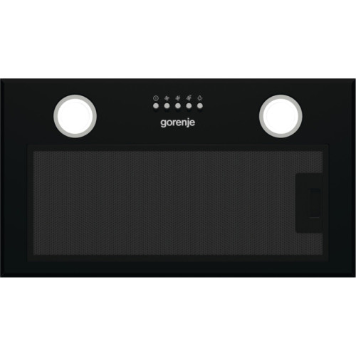 Встраиваемая вытяжка Gorenje/ Встраиваемая вытяжка Gorenje, 52 см, 3 скорости, LED освещение, кнопочное управление, цвет черный