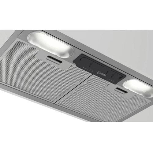 Вытяжка встраиваемая/ Вытяжка встраиваемая Indesit INAE 52FLS X нержавеющая сталь управление: ползунковое (1 мотор)