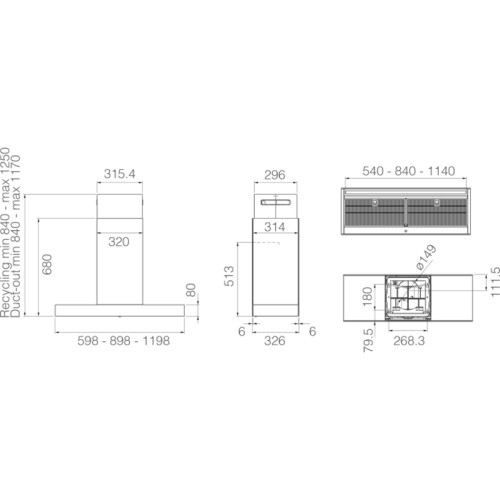 Вытяжка ELICA/ Вытяжка ELICA, 120 см, потолочная, LED освещение, рециркуляция/отвод, сенсорное управление, таймер с автовыключением, 3 скорости + интенсивный режим, индикация насыщения фильтра, цвет черный Вытяжка ELICA/ Вытяжка ELICA, 120 см, потолочная, LED освещение, рециркуляция/отвод, сенсорное управление, таймер с автовыключением, 3 скорости + интенсивный режим, индикация насыщения фильтра, цвет черный