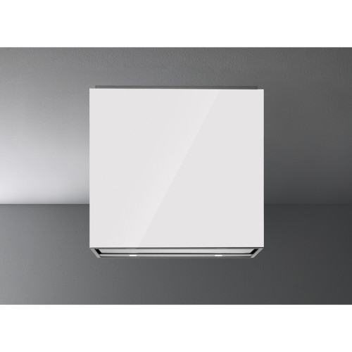 Вытяжка FALMEC LAGUNA IS STEEL 60 WHITE, серия Design+, 60 см, островная, потолочная, электронное/сенсорное управление, цифровой дисплей, светодиодное освещение, периметральное всасывание, 4 скорости, отвод/циркуляция, режим 24 часа, таймер, макс. произво