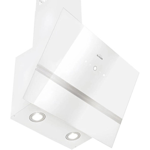 Вытяжки ELIKOR 243076 GOOD, Кухонная вытяжка ELIKOR КВ RISE 60 WH, наклонная, белый, 60 см, 750 м3/ч
