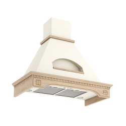 GOOD, Кухонная вытяжка ELIKOR Бельведер Флореале 90П-650-П3Д бежевый/дуб неокр