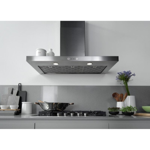 Вытяжка Franke/ BEST, Вытяжка Franke TALE 915 W XS, настенная, Т-образная, 90 см, LED освещение, 3 скорости + интенсивный режим, 780 м3/ч, энергоэффективность А++, цвет нержавеющая сталь