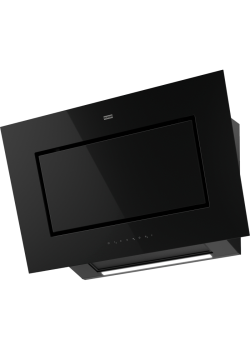 Вытяжка Franke FMY PER PRO BK F90/ Best, Настенная наклонная вытяжка Mhithos FMY PER PRO BK F90, 90 см, черное стекло, 1200 м3/ч, сенсорное управление, угольный фильтр в комплекте
